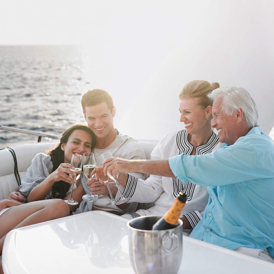 Pogosian Tax Planning Intro to Family Office—wealthy family on boat.